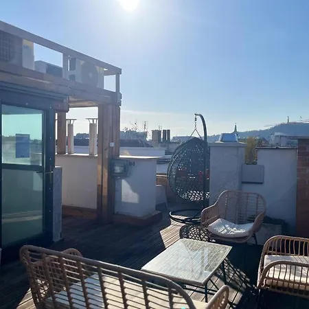 Appartement Rose Cosy Tiny With Shared Rooftop Terrace And Jacuzzi Mk2 Budapest