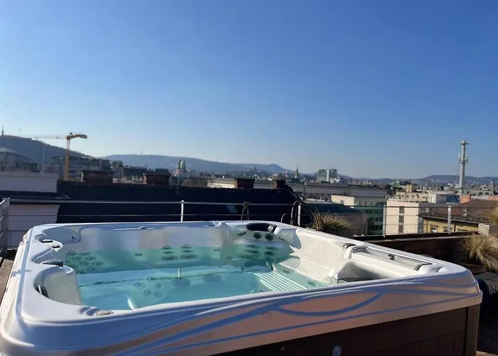 Apartament Rose Cosy Tiny With Shared Rooftop Terrace And Jacuzzi Mk2 Budapesta